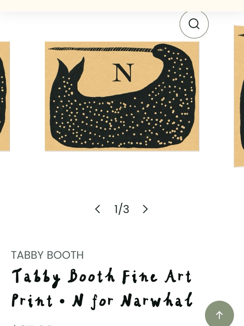 N is for Narwhal Print